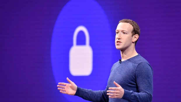 (FILES) In this file photo taken on May 1, 2018 Facebook CEO Mark Zuckerberg speaks during the annual F8 summit at the San Jose McEnery Convention Center in San Jose, California.