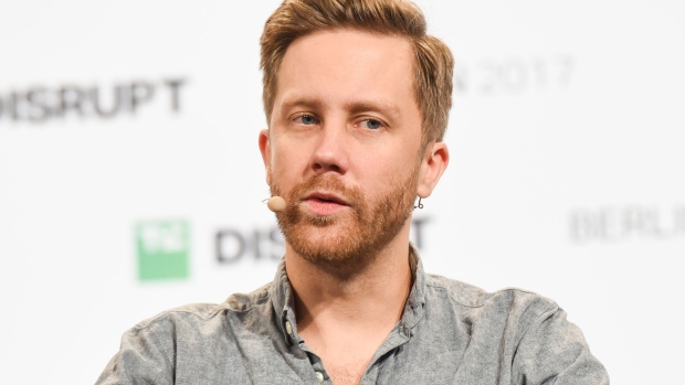 BERLIN, GERMANY - DECEMBER 05: Monzo CEO Tom Blomfield talks at TechCrunch Disrupt Berlin 2017 at Arena Berlin on December 4, 2017 in (Photo by Noam Galai/Getty Images for TechCrunch,)