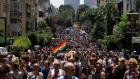 People take part in annual Gay Pride parade in Tel Aviv, Israel, Friday, June 14, 2019.