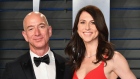 BEVERLY HILLS, CA - MARCH 04: Jeff Bezos (L) and MacKenzie Bezos attend the 2018 Vanity Fair Oscar Party hosted by Radhika Jones at Wallis Annenberg Center for the Performing Arts on March 4, 2018 in Beverly Hills, California. (Photo by Dia Dipasupil/Getty Images) Photographer: Dia Dipasupil/Getty Images North America
