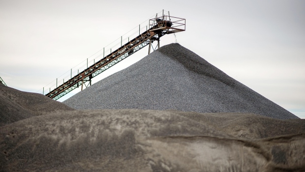 Stones and pebbles are removed and separated from the raw aggregate at the Butler Brothers Supplies Ltd. aggregate mine in Victoria, British Columbia, Canada, on Friday, Jan. 11, 2019. Statistics Canada (STCA) released industrial product price figures on January 31. 