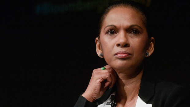 Gina Miller, founding partner of SCM Private LLP, pauses during an Equality Summit at Bloomberg's European headquarters in London, U.K., on Thursday, May 16, 2019. Gender pay reporting requirements rolled out in the U.K. in 2018 revealed that at most organizations, women earn a lot less than men at most organizations -- largely because they struggle to climb the corporate ladder. 