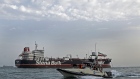 Tanker Stena Impero anchored off the Iranian port city of Bandar Abbas. 