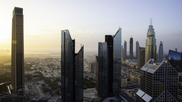 The Dubai International Financial Center in Dubai. Photographer: Christopher Pike/Bloomberg