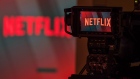 A television camera focuses on the Netflix Inc. company logo in this arranged photograph in London, U.K., on Tuesday, June 26, 2018. Addressing a room filled with New Delhi’s business elite earlier this year, Netflix Inc. Chief Executive Officer Reed Hastings offered a prediction: His company’s next 100 million customers will come from India. 