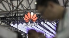 Signage is displayed at the Huawei Technologies Co. booth at the MWC Shanghai exhibition in Shanghai, China, on Thursday, June 27, 2019. The Shanghai event is modeled after a bigger annual industry show in Barcelona. 