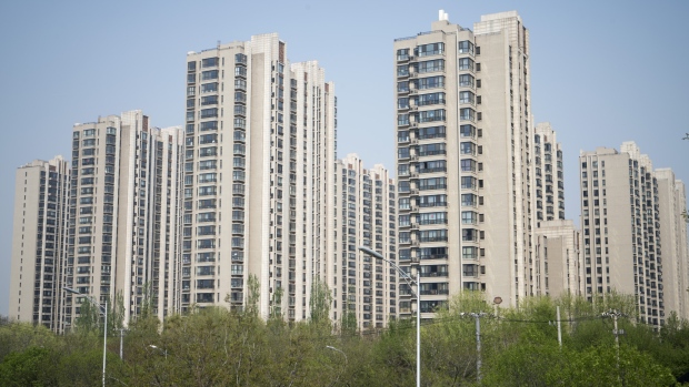 Residential buildings stand in the Taiyanggong area of Beijing, China, on Monday, April 16, 2018. New home prices in Beijing and Shanghai have jump more than 25 percent over the last two years. 