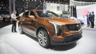 The General Motors Co. Cadillac XT4 vehicle is displayed during the 2018 New York International Auto