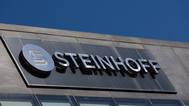 A company sign stands above the Steinhoff International Holdings NV company headquarters in Stellenbosch, South Africa, on Monday, May 14, 2018. Until December, Heather Sonn was running a small investment firm in Cape Town. Then an accounting scandal erupted at Steinhoff and she was tapped to chair the board. 