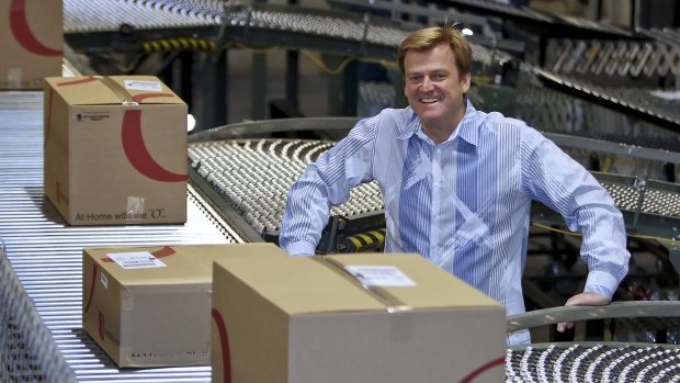 Patrick M. Byrne at an Overstock warehouse in Salt Lake City, Utah on April 29, 2010. 