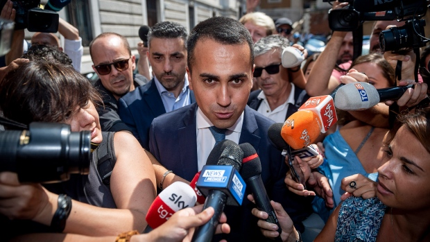 ROME, ITALY - AUGUST 23: Deputy Prime Minister Luigi Di Maio leaves Montecitorio palace to go to lunch during a meeting between the 5-Star Movement (M5S) and the Democratic Party (PD) during consultations over the formation of a new government, on August 23, 2019 in Rome, Italy. (Photo by Antonio Masiello/Getty Images)