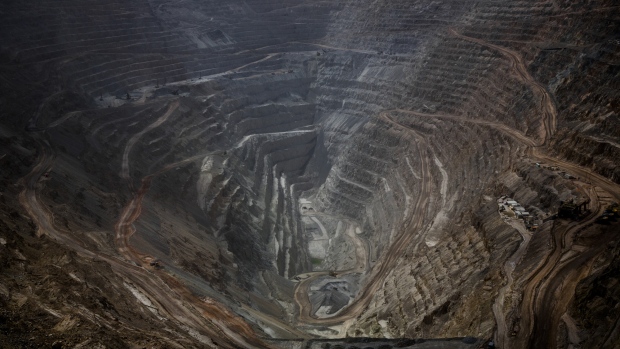 The Codelco Chuquicamata open pit copper mine stands near Calama, Chile, 