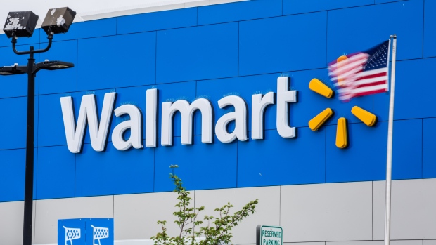 An American flag flies outside of a Walmart Inc. store in Secaucus, New Jersey, U.S., on Wednesday, May 16, 2018. Walmart is scheduled to release earnings figures on May 17. 