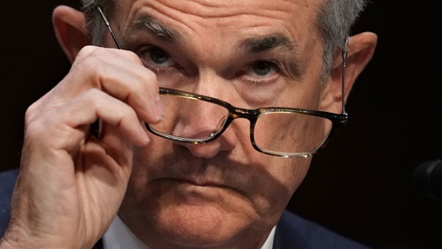 Jerome Powell testifies during a hearing before the Senate Banking, Housing and Urban Affairs Committee July 17, 2018 on Capitol Hill in Washington, DC. 