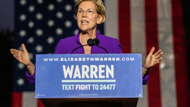 Elizabeth Warren on Sept. 16. Photographer: Jeenah Moon/Bloomberg