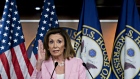 U.S. House Speaker Nancy Pelosi, a Democrat from California, speaks during a news conference on Capitol Hill in Washington, D.C., U.S., on Thursday, Sept. 12, 2019. After the House Judiciary Committee voted 24-17 to adopt rules that would apply for impeachment hearings, Pelosi maintains that Democrats will continue to be deliberate in building a well-documented case against the president. Photographer: Andrew Harrer/Bloomberg