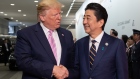 Trumo and Abe meet at the G20 in June.