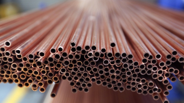 Bloomberg Photo Service 'Best of the Week': Rods of copper pipe sit stored ahead of use in Fracino espresso coffee machines at the company's factory in Birmingham, U.K., on Tuesday, Nov. 12, 2013. The U.K.'s brighter economic outlook contrasts with the euro area, which had its forecast cut by the European Commission on Nov. 5. 