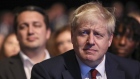 Boris Johnson attends day two of the annual Conservative Party conference in Manchester on Sept. 30. 