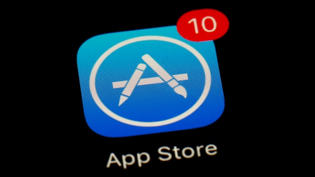 This March 19, 2018, file photo shows Apple's App Store app.
