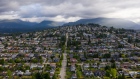 Residential homes stand in this aerial photograph taken above Burnaby, British Columbia, June 3, 2019.