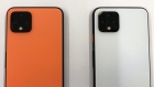 In this Tuesday, Sept. 24, 2019, photo New Pixel 4 phones are displayed at Google in California. 