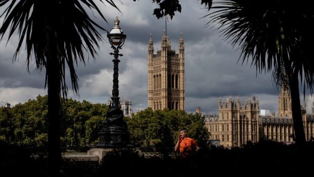 LONDON, ENGLAND - SEPTEMBER 10: A member of the public walks along the Thames opposite the Houses of Parliament on September 10, 2019 in London, England. British Prime Minister Boris Johnson's vote to call an early election in October was defeated in the House of Commons for a second time yesterday. Parliament has officially been suspended for five weeks as from today. (Photo by Dan Kitwood/Getty Images)