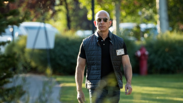 Jeff Bezos keeps getting more muscular.