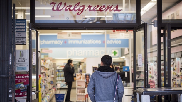 A customer enters a Walgreens Boots Alliance Inc. store in San Francisco, California, U.S., on Thursday, Dec. 28, 2017. Walgreens Boots Alliance Inc. is scheduled to release earnings figures on January 4. 