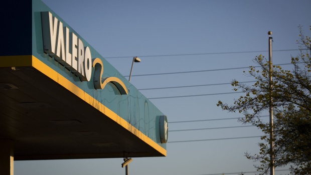 Signage is displayed at a Valero Energy Corp. gas station in Phoenix, Arizona, U.S., on Saturday, April 22, 2017. Valero is scheduled to release earnings figures on April 25. 