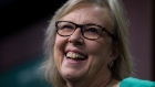 Green Party Leader Elizabeth May speaks during a news conference in Ottawa, November 4, 2019