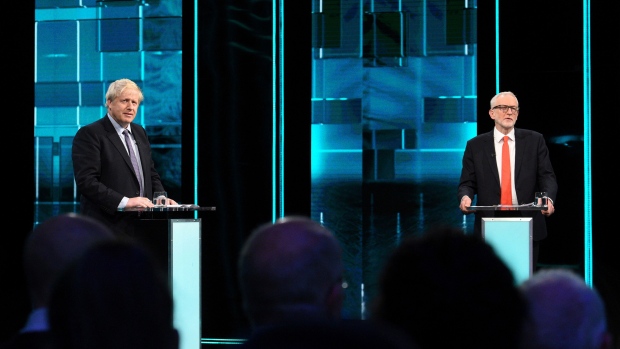 Jeremy Corbyn and Boris Johnson debate