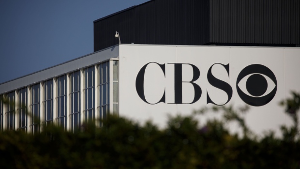 Signage is displayed at the CBS Corp. Television City studio complex in Los Angeles, California, U.S., on Wednesday, Aug. 7, 2019. CBS released earnings figures on August 8. 