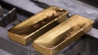 Freshly cast gold ingot bars sit in the foundry at the JSC Krastsvetmet non-ferrous metals plant in Krasnoyarsk, Russia, on Tuesday, Nov. 5, 2019. Gold headed for the biggest weekly loss in more than two years as progress in U.S-China trade talks hammered demand for havens and sent miners’ shares tumbling. 