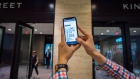 A website which maps out the PATH system is displayed on a cellphone in Toronto. The Canadian Press