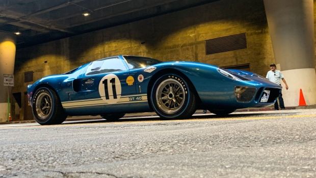 Pricing on the Superformance GT40 cars starts at $125,000, minus such parts as the engine and transaxle and installation. The average cost for a completed GT40 MKI is $180,000 and runs as high as $300,000 for special editions such as the 50th Anniversary Gulf Heritage GT40 P1075 Toolroom copy. Photographer: Hannah Elliott/Bloomberg