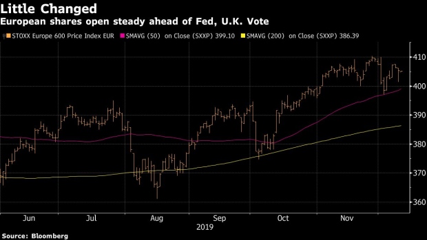 BC-European-Shares-Open-Little-Changed-Ahead-of-Fed-UK-Vote