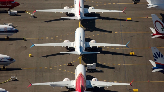 RENTON, WA - AUGUST 13: Boeing 737 MAX airplanes are seen parked on Boeing property near Boeing Field on August 13, 2019 in Seattle, Washington. (Photo by David Ryder/Getty Images)