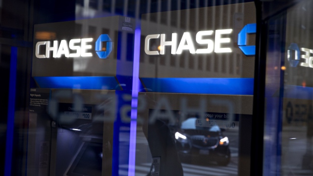 Automated teller machines (ATM) stand at a JPMorgan Chase & Co. bank branch in Chicago, Illinois, U.S., on Saturday, Oct. 12, 2019. JPMorgan Chase & Co. is scheduled to release earnings figures on October 15. Photographer: Daniel Acker/Bloomberg