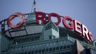 Rogers Communications headquartersd in Toronto sign closeup