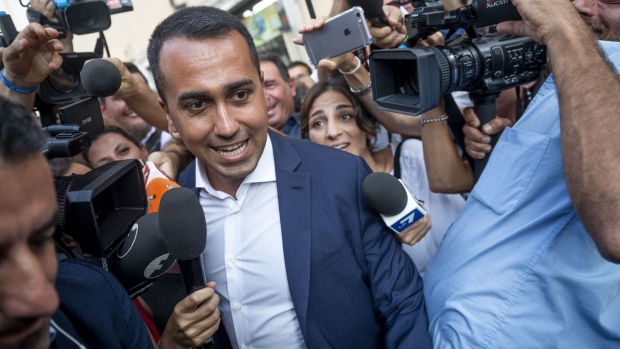 ROME, ITALY - AUGUST 26: Italian deputy Prime Minister and Labour Minister Luigi Di Maio leaves following a meeting with the 5-Stars Movement (M5S) for the formation of the new government, on August 26, 2019 in Rome, Italy. (Photo by Antonio Masiello/Getty Images)