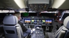 The cockpit on an Air Canada Airbus SE A220-300 plane is seen during an unveiling event in Montreal, Quebec, Canada, on Wednesday, Jan. 15, 2020. Airbus is pitching the plane as a replacement for grounded Boeing Co. 737 Max planes, Canadian Press reports. Photographer: Christinne Muschi/Bloomberg