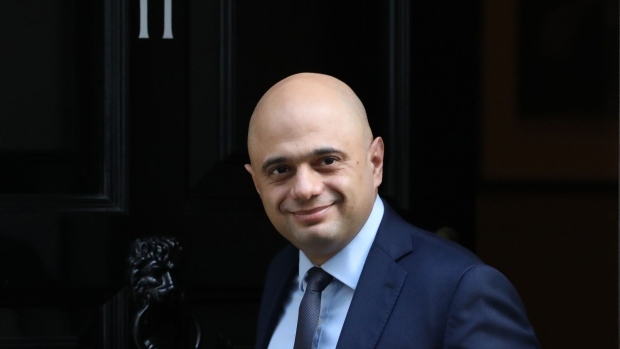 LONDON, UNITED KINGDOM - FEBRUARY 13: British Chancellor of the Exchequer Sajid Javid arrives at 10 Downing Street on February 13, 2020 in London, England. The Prime Minister has begun the first major reshuffle of his cabinet since the Conservatives' general election victory and the UK left the EU. (Photo by Peter Summers/Getty Images)