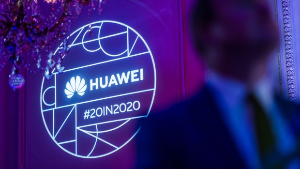 A Huawei Technologies logo during the company's Chinese New Year celebration in Brussels. Bloomberg