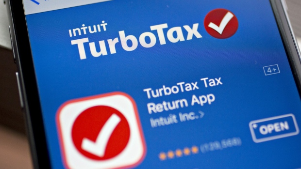 The Intuit Inc. TurboTax application Photographer: Andrew Harrer/Bloomberg
