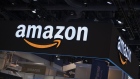 Amazon.com Inc. signage is displayed at CES 2020 in Las Vegas, Nevada, U.S., on Wednesday, Jan. 8, 2020.