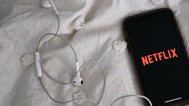 The Netflix logo is displayed on an iPhone. Photographer: Gabby Jones/Bloomberg