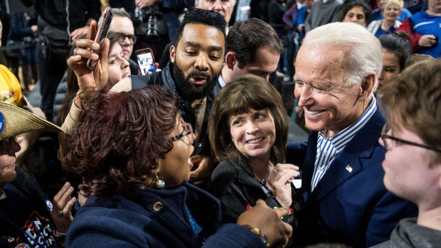 Joe Biden is all smiles.