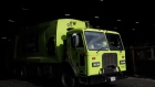 A GFL Environmental Inc. garbage truck leaves a transfer station after dropping off household waste in Toronto, Ontario, Canada, on Thursday, Oct. 24, 2019. GFL, North America's fourth-largest waste hauler by revenue, seeks to raise as much as $2.1 billion in what would be the largest initial public offering in Canada since 2004. Photographer: Cole Burston/Bloomberg