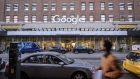 Google Inc building on 8th Avenue in New York, U.S., on Monday, Jan. 6, 2020. The Alphabet Inc. unit Google has added thousands of jobs since it set up shop in the Chelsea neighborhood in 2006, and plans to add thousands more on Manhattan's west side. The company didn't take public subsidies, and has mushroomed in New York without provoking much ire. Photographer: Christopher Occhicone/Bloomberg